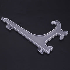 10pcs Folding White Plastic Plate Holders Dish Picture Frame Decorative Display Stand Rack