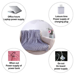 Wearable USB Electric Blanket Heating Blanket with Timing Function 3 Gear Adjustment