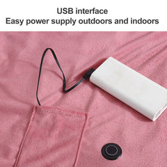 Wearable USB Electric Blanket Heating Blanket with Timing Function 3 Gear Adjustment