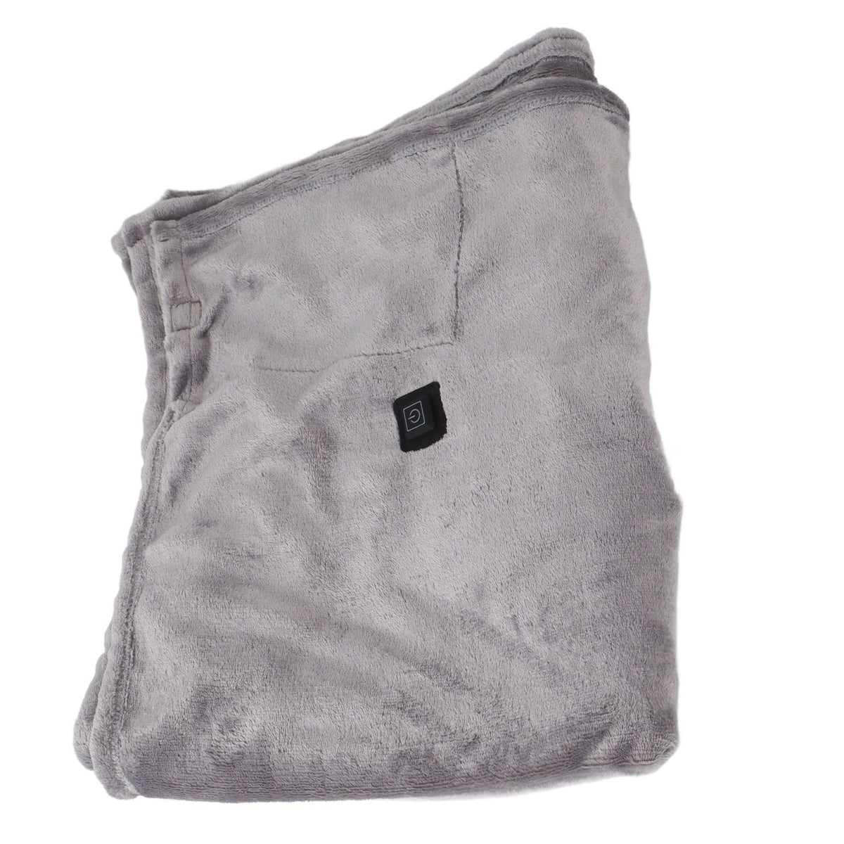 USB Heated Warm Shawl Lightweight Coral Flannel Electric Shoulder Blanket for Winter Light Gray