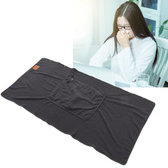 USB Warm Shawl 3 Level Temperature Adjustment Electric Throw Blanket for Shoulder Neck Legs Waist Grey
