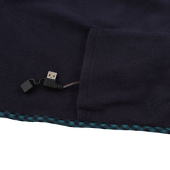 Electric Heating Blanket Fast Heating USB Electric Throw Blanket with Larger Heating Area for Students Office Workers Dark Bl