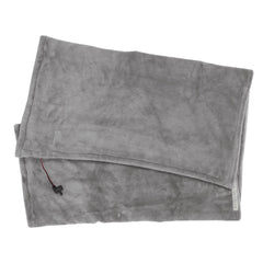 USB Electric Blanket Cozy Soft Portable Temperature Control Machine Washable Heated Shawl Throws for Car Home Travel Light Gr