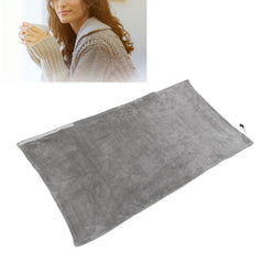 USB Electric Blanket Cozy Soft Portable Temperature Control Machine Washable Heated Shawl Throws for Car Home Travel Light Gr
