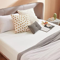 2000TC Hotel Quality Fitted Sheets - 2 Piece Fitted Sheets  -Breathable Bedding - Wrinkle, Fade, Stain Resistant- 16inch/40cm