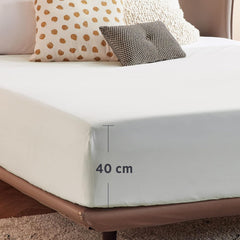 2000TC Hotel Quality Fitted Sheets - 2 Piece Fitted Sheets  -Breathable Bedding - Wrinkle, Fade, Stain Resistant- 16inch/40cm