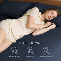 2000TC Hotel Quality Fitted Sheets - 2 Piece Fitted Sheets  -Breathable Bedding - Wrinkle, Fade, Stain Resistant- 16inch/40cm