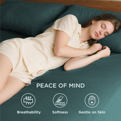 2000TC Hotel Quality Fitted Sheets - 2 Piece Fitted Sheets  -Breathable Bedding - Wrinkle, Fade, Stain Resistant- 16inch/40cm