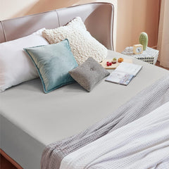 2000TC Hotel Quality Fitted Sheets - 2 Piece Fitted Sheets  -Breathable Bedding - Wrinkle, Fade, Stain Resistant- 16inch/40cm