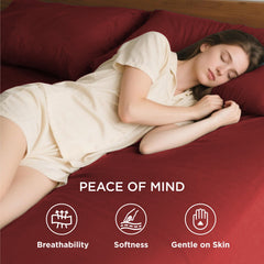 2000TC Hotel Quality Fitted Sheets - 2 Piece Fitted Sheets  -Breathable Bedding - Wrinkle, Fade, Stain Resistant- 16inch/40cm
