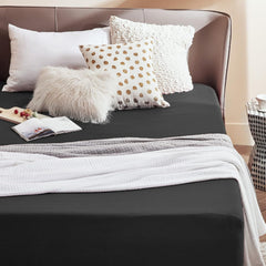 2000TC Hotel Quality Fitted Sheets - 2 Piece Fitted Sheets  -Breathable Bedding - Wrinkle, Fade, Stain Resistant- 16inch/40cm