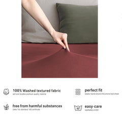 Hotel Quality Fitted sheets - 2 Piece Fitted sheets  -Breathable Bedding - Wrinkle, Fade, Stain Resistant- 26inch/40cm Deep P