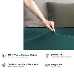 Hotel Quality Fitted sheets - 2 Piece Fitted sheets  -Breathable Bedding - Wrinkle, Fade, Stain Resistant- 26inch/40cm Deep P
