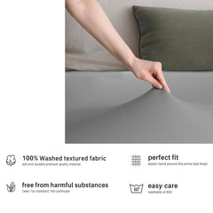 Hotel Quality Fitted sheets - 2 Piece Fitted sheets  -Breathable Bedding - Wrinkle, Fade, Stain Resistant- 26inch/40cm Deep P