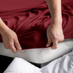 Hotel Quality Fitted sheets - 2 Piece Fitted sheets  -Breathable Bedding - Wrinkle, Fade, Stain Resistant- 26inch/40cm Deep P