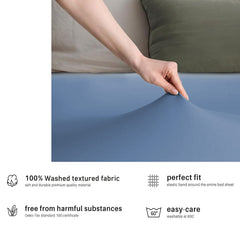 Hotel Quality Fitted sheets - 2 Piece Fitted sheets  -Breathable Bedding - Wrinkle, Fade, Stain Resistant- 26inch/40cm Deep P