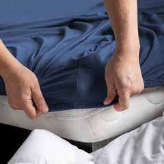 Hotel Quality Fitted sheets - 2 Piece Fitted sheets  -Breathable Bedding - Wrinkle, Fade, Stain Resistant- 26inch/40cm Deep P