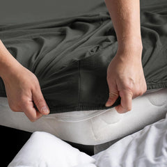 Hotel Quality Fitted sheets - 2 Piece Fitted sheets  -Breathable Bedding - Wrinkle, Fade, Stain Resistant- 26inch/40cm Deep P