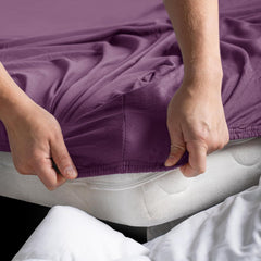 Hotel Quality Fitted sheets - 2 Piece Fitted sheets  -Breathable Bedding - Wrinkle, Fade, Stain Resistant- 26inch/40cm Deep P
