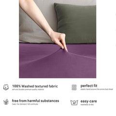 Hotel Quality Fitted sheets - 2 Piece Fitted sheets  -Breathable Bedding - Wrinkle, Fade, Stain Resistant- 26inch/40cm Deep P