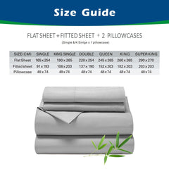 4 Piece Ultra Soft Bamboo Breathable Sheet Set -Hotel 2000TC Breathable Bed Sheets Set with 37 Centimetre Deep Pocket-Breatha