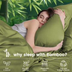 4 Piece Ultra Soft Bamboo Breathable Sheet Set -Hotel 2000TC Breathable Bed Sheets Set with 37 Centimetre Deep Pocket-Breatha