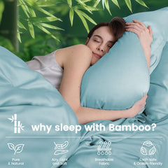 4 Piece Ultra Soft Bamboo Breathable Sheet Set -Hotel 2000TC Breathable Bed Sheets Set with 37 Centimetre Deep Pocket-Breatha