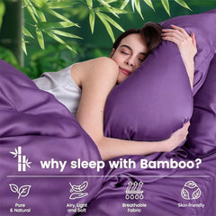 Hotel Breathable Bamboo Fitted Sheet & Pillowcase-2 Piece-Ultra Soft 2000TC Breathable Fitted Bed Sheets Set with 37 Centimet