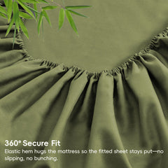 3 Piece Ultra Soft Bamboo Breathable Sheet Set -Hotel 2000TC Breathable Bed Sheets Set with 37 Centimetre Deep Pocket-Breatha