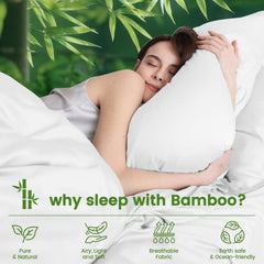 3 Piece Ultra Soft Bamboo Breathable Sheet Set -Hotel 2000TC Breathable Bed Sheets Set with 37 Centimetre Deep Pocket-Breatha