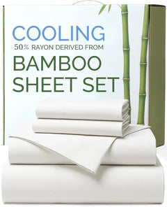 4 Piece Ultra Soft Bamboo Breathable Sheet Set -Hotel 2000TC Breathable Bed Sheets Set with 40 Centimetre Deep Pocket-Breatha