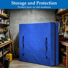 Waterproof Mattress Bag Mattresses Protector Plastic Moving Storage Dust Cover Carry Bed Zipper Packing Reusable Disposal, Ex