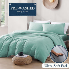 Hotel Soft Microfiber Duvet Cover Set-2000TC Quilt Cover Set & Pillowcases -1 Donna Cover Zipper Closure & 1 x Pillowcases-Br