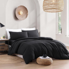 Hotel Soft Microfiber Duvet Cover Set-2000TC Quilt Cover Set & Pillowcases -1 Donna Cover Zipper Closure & 1 x Pillowcases-Br