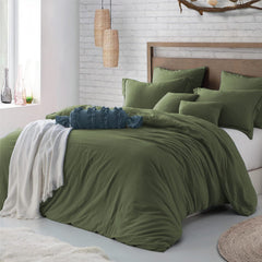 Hotel Soft Microfiber Duvet Cover Set-2000TC Quilt Cover Set & Pillowcases -1 Donna Cover Zipper Closure & 1 x Pillowcases-Br