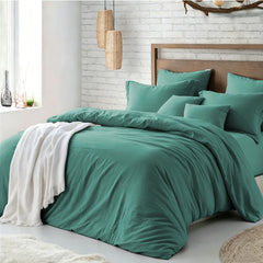Hotel Soft Microfiber Duvet Cover Set-2000TC Quilt Cover Set & Pillowcases -1 Donna Cover Zipper Closure & 1 x Pillowcases-Br