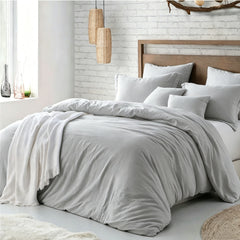 Hotel Soft Microfiber Duvet Cover Set-2000TC Quilt Cover Set & Pillowcases -1 Donna Cover Zipper Closure & 1 x Pillowcases-Br