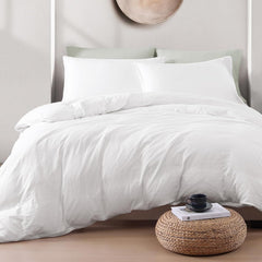 Hotel Soft Microfiber Duvet Cover Set-2000TC Quilt Cover Set & Pillowcases -1 Donna Cover Zipper Closure & 1 x Pillowcases-Br