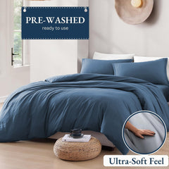 Hotel Soft Microfiber Duvet Cover Set-2000TC Quilt Cover Set & Pillowcases -1 Donna Cover Zipper Closure & 1 x Pillowcases-Br