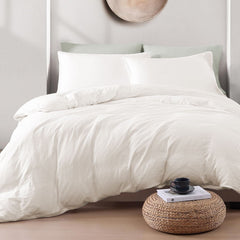 Hotel Soft Microfiber Duvet Cover Set-2000TC Quilt Cover Set & Pillowcases -1 Donna Cover Zipper Closure & 1 x Pillowcases-Br