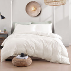 Hotel Soft Microfiber Duvet Cover Set-2000TC Quilt Cover Set & Pillowcases -1 Donna Cover Zipper Closure & 1 x Pillowcases-Br