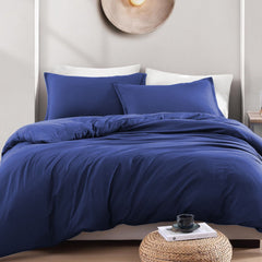Hotel Soft Microfiber Duvet Cover Set-2000TC Quilt Cover Set & Pillowcases -1 Donna Cover Zipper Closure & 1 x Pillowcases-Br