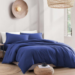 Hotel Soft Microfiber Duvet Cover Set-2000TC Quilt Cover Set & Pillowcases -1 Donna Cover Zipper Closure & 1 x Pillowcases-Br