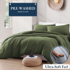 Hotel Soft Microfiber Duvet Cover Set-2000TC Quilt Cover Set & Pillowcases -1 Donna Cover Zipper Closure & 1 x Pillowcases-Br