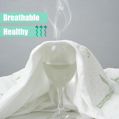 Waterproof Mattress Protector,Breathable Mattress Cover,3D Air Fabric Cooling Bed Pad Cover, Deep Pocket 40cm(King Single,Green)