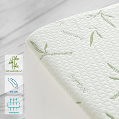 Waterproof Mattress Protector,Breathable Mattress Cover,3D Air Fabric Cooling Bed Pad Cover, Deep Pocket 40cm(King Single,Green)