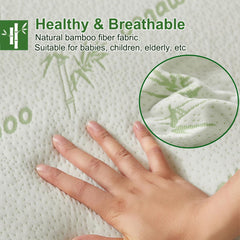 100% Waterproof Single Mattress Protector, Breathable Mattress Cover Single Size Bed, 3D Air Fabric Cooling Bed Pad Cover, De