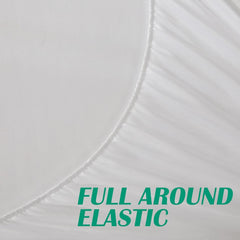 Bamboo Mattress Protector,Breathable Waterproof Mattress Cover,3D Air Fabric Cooling Bed Pad Cover, Deep Pocket 40cm(Single,Green)