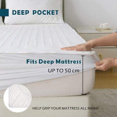 Heated Mattress Pad - Bedding Electric Blanket with 9 Heat Setting & 9-Hour Auto Off, Heated Mattress Pad-Machine Washable Fully Fitted Heating Pad with Overheat Protection , 800GSM Non Woven Fabric-fitted sheet cover(King)