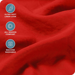 Hotel Quality Fitted Sheet - 1 Piece Fitted Sheet  -Breathable Bedding - Wrinkle, Fade, Stain Resistant- 16inch/40cm Deep Poc